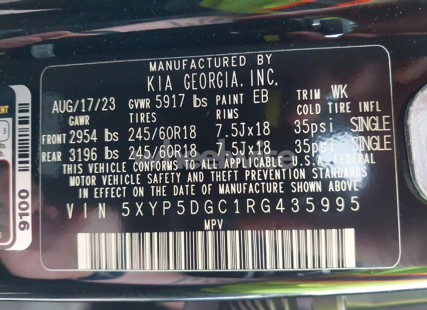 Photo 9 of 2024 Kia Telluride SX X-PRO (VIN 5XYP5DGC1RG435995)