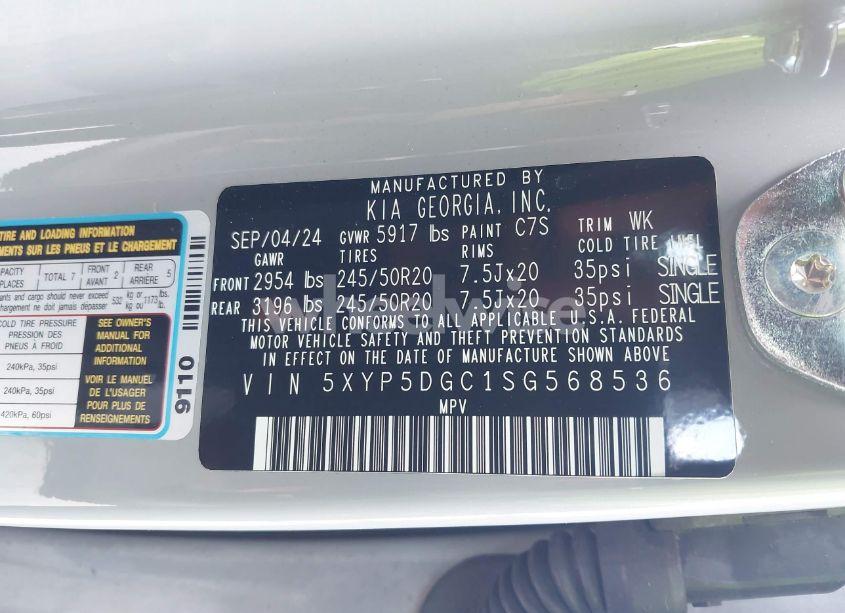 Photo 9 of 2025 Kia Telluride SX PRESTIGE X-LINE (VIN 5XYP5DGC1SG568536)