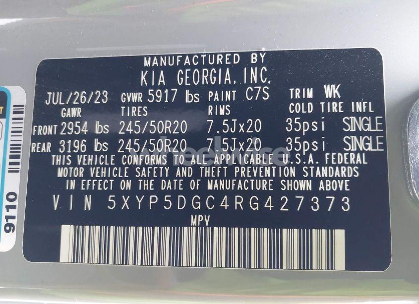 Photo 9 of 2024 Kia Telluride SX PRESTIGE X-LINE (VIN 5XYP5DGC4RG427373)