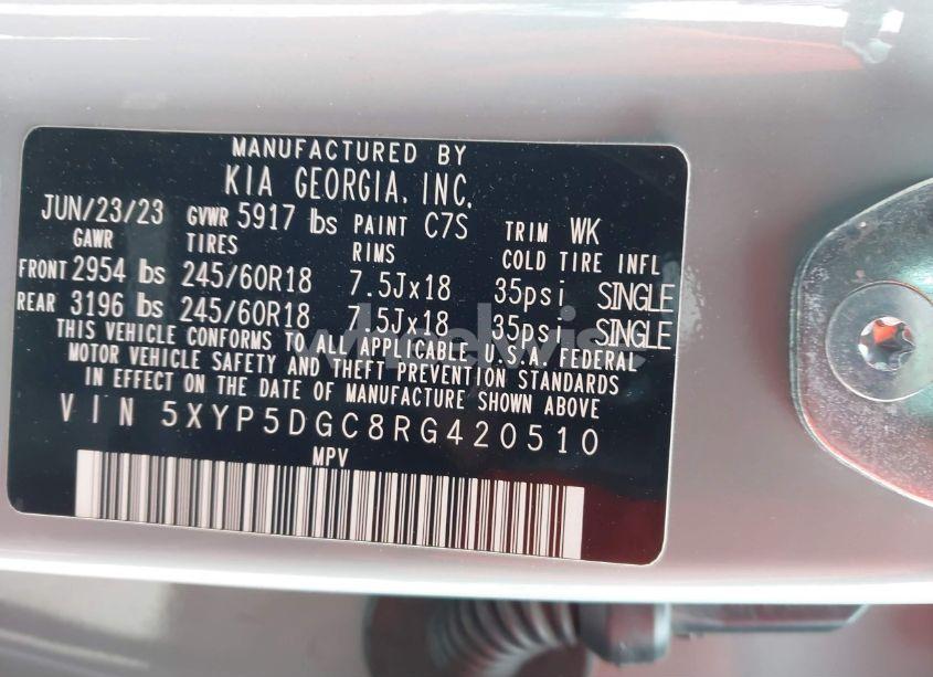 Photo 9 of 2024 Kia Telluride SX X-PRO (VIN 5XYP5DGC8RG420510)