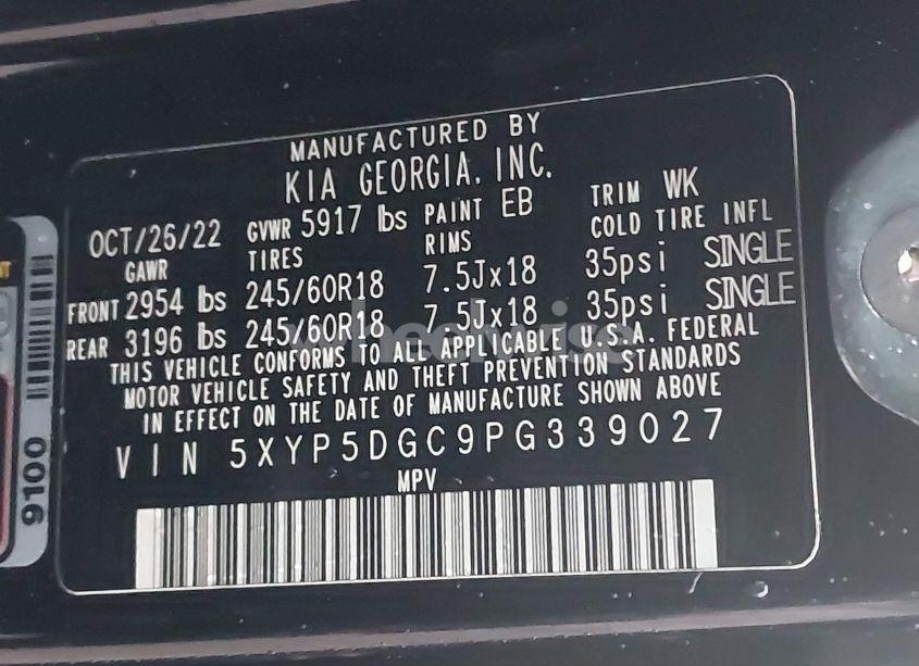 Photo 9 of 2023 Kia Telluride SX PRESTIGE X-PRO (VIN 5XYP5DGC9PG339027)