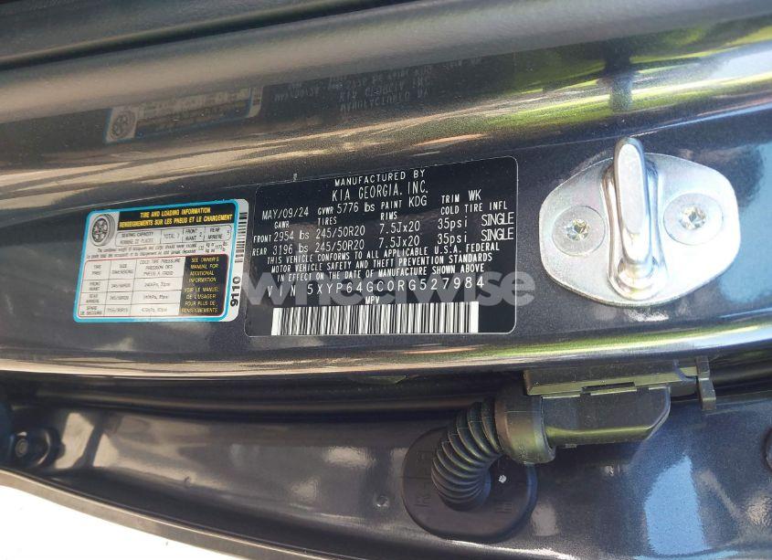 Photo 9 of 2024 Kia Telluride S (VIN 5XYP64GC0RG527984)