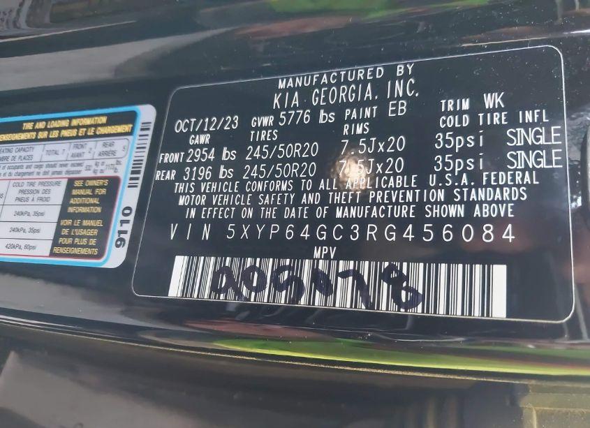 Photo 9 of 2024 Kia Telluride S (VIN 5XYP64GC3RG456084)