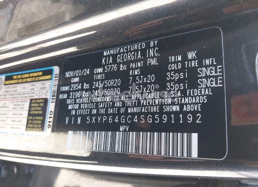 Photo 9 of 2025 Kia Telluride S (VIN 5XYP64GC4SG591192)
