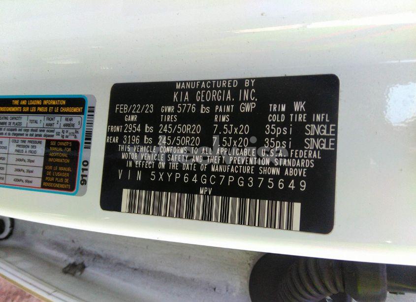 Photo 9 of 2023 Kia Telluride S (VIN 5XYP64GC7PG375649)