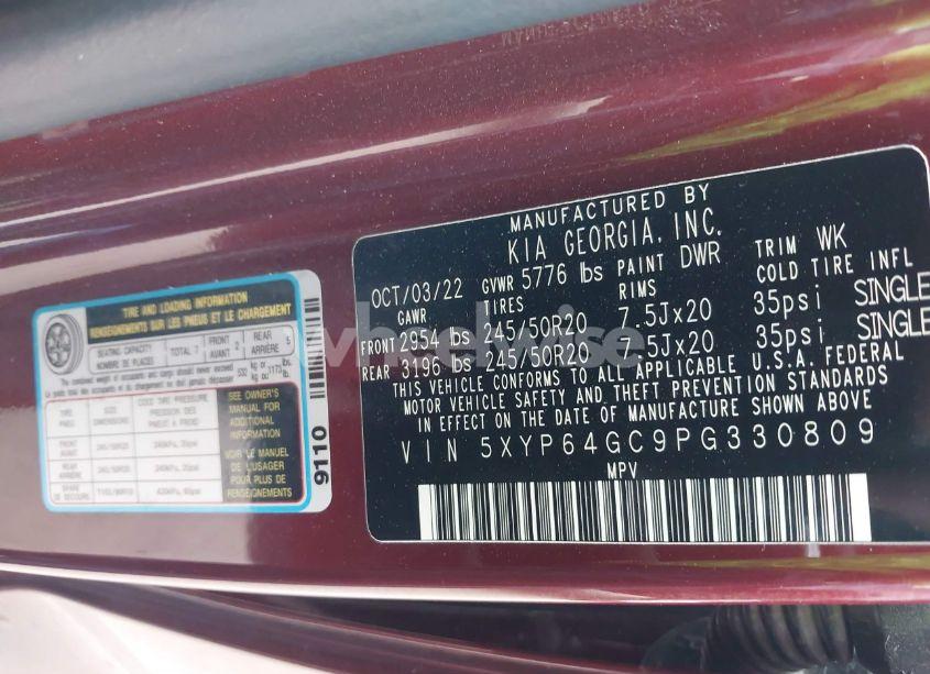 Photo 9 of 2023 Kia Telluride S (VIN 5XYP64GC9PG330809)