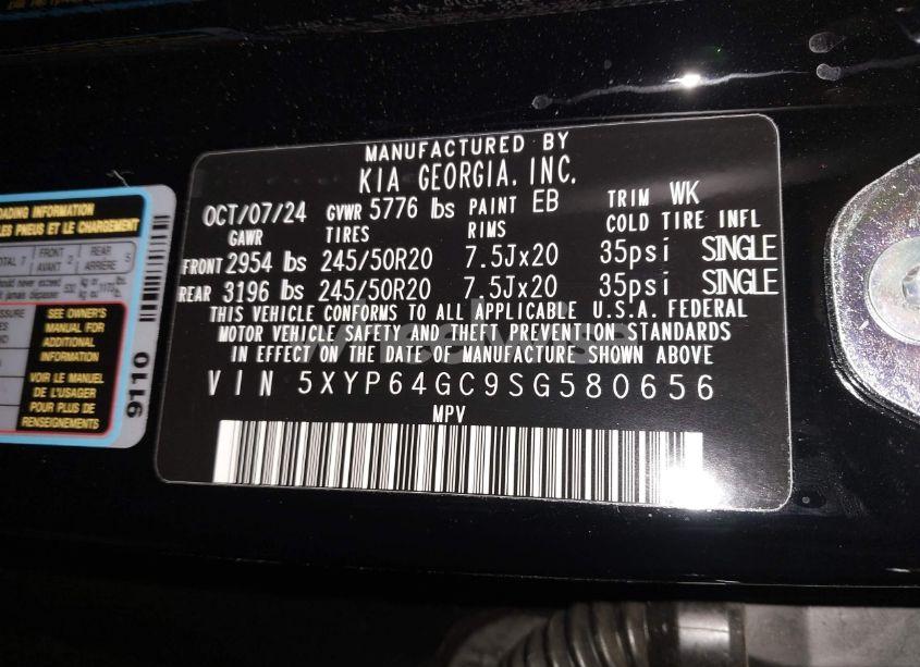 Photo 9 of 2025 Kia Telluride S (VIN 5XYP64GC9SG580656)