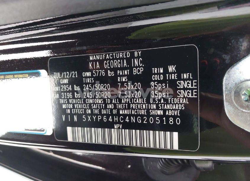 Photo 9 of 2022 Kia Telluride S (VIN 5XYP64HC4NG205180)