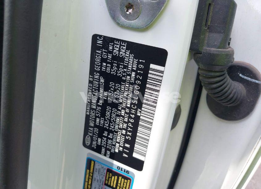 Photo 9 of 2020 Kia Telluride S (VIN 5XYP64HC5LG092191)