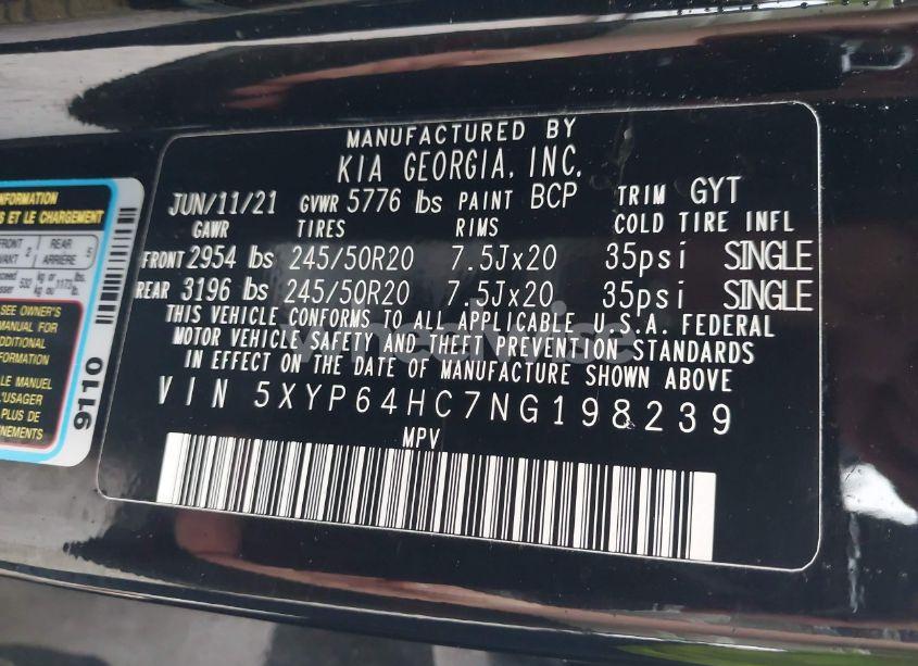 Photo 9 of 2022 Kia Telluride S (VIN 5XYP64HC7NG198239)