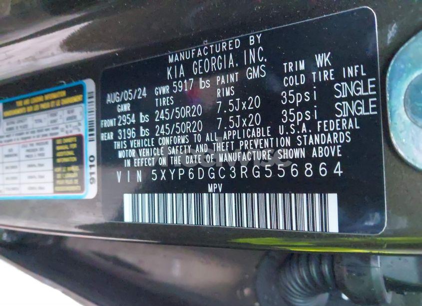 Photo 9 of 2024 Kia Telluride S (VIN 5XYP6DGC3RG556864)