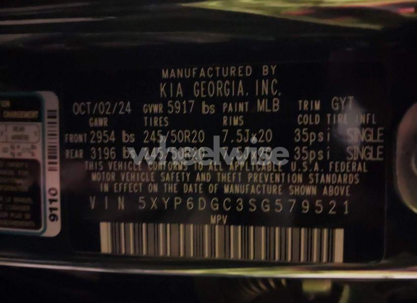 Photo 9 of 2025 Kia Telluride S (VIN 5XYP6DGC3SG579521)