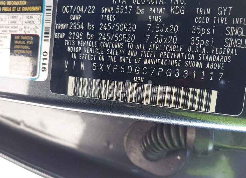 Photo 9 of 2023 Kia Telluride S (VIN 5XYP6DGC7PG331117)