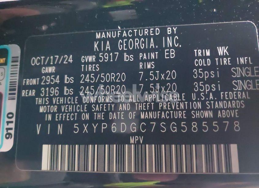 Photo 9 of 2025 Kia Telluride S (VIN 5XYP6DGC7SG585578)