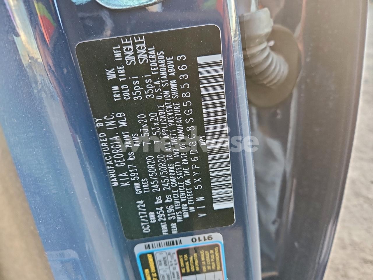 Photo 14 of 2025 KIA TELLURIDE S (VIN 5XYP6DGC8SG585363)