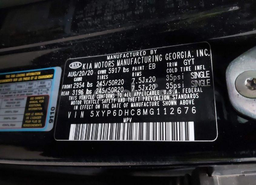 Photo 9 of 2021 Kia Telluride S (VIN 5XYP6DHC8MG112676)