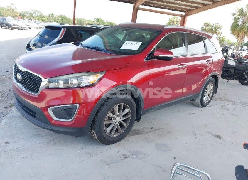 Photo 2 of 2016 Kia Sorento 2.4L LX (VIN 5XYPG4A39GG090599)