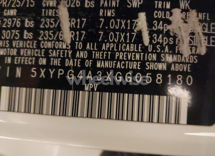 Photo 9 of 2016 Kia Sorento 2.4L LX (VIN 5XYPG4A3XGG058180)