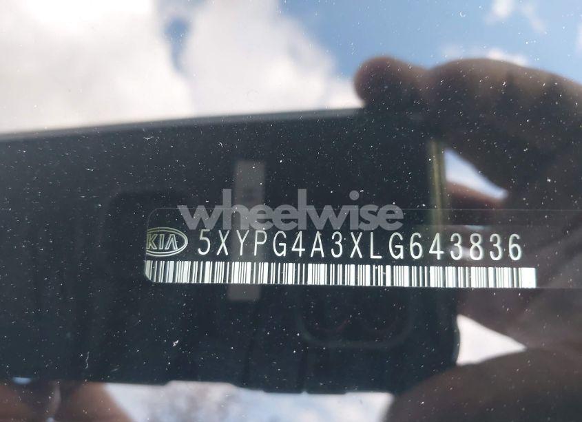 Photo 9 of 2020 Kia Sorento 2.4L L (VIN 5XYPG4A3XLG643836)