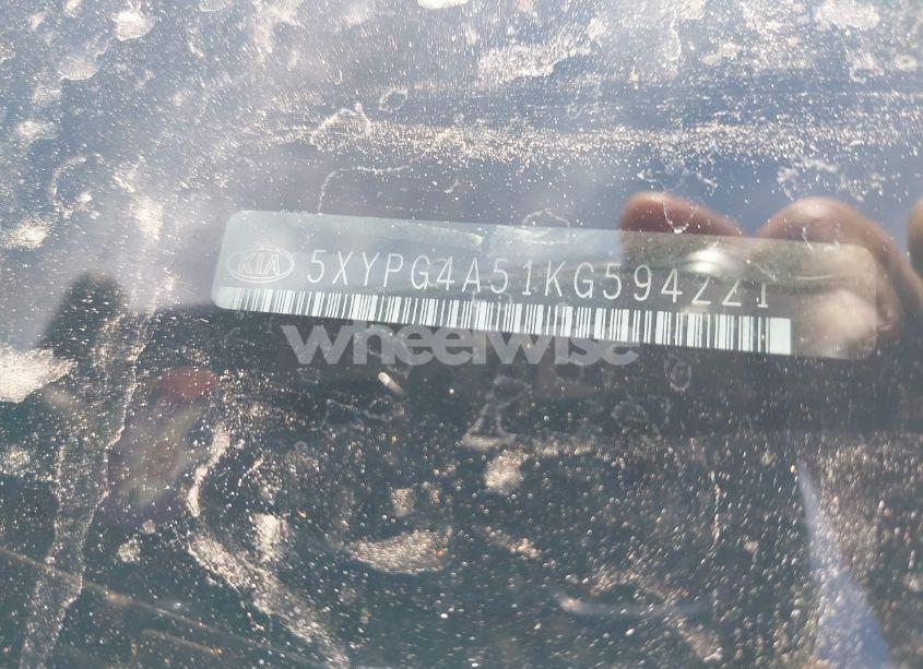 Photo 9 of 2019 Kia Sorento 3.3L S (VIN 5XYPG4A51KG594221)