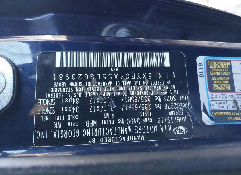 Photo 9 of 2020 Kia Sorento 3.3L LX (VIN 5XYPG4A55LG623981)