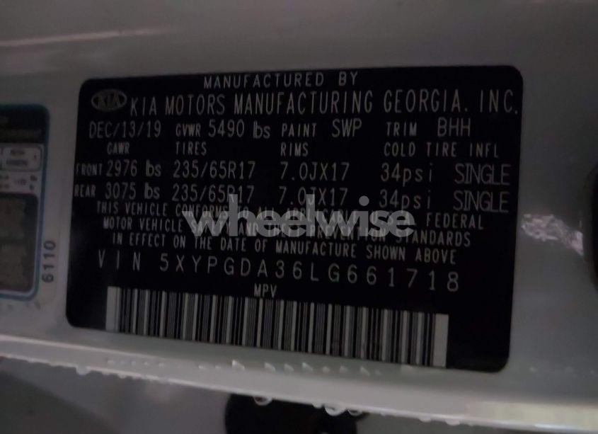 Photo 9 of 2020 Kia Sorento 2.4L LX (VIN 5XYPGDA36LG661718)