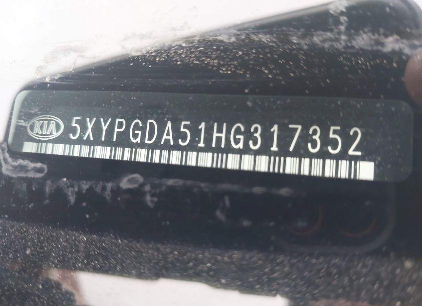 Photo 9 of 2017 Kia Sorento 3.3L LX (VIN 5XYPGDA51HG317352)