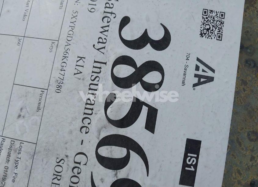 Photo 9 of 2019 Kia Sorento 3.3L LX (VIN 5XYPGDA56KG477380)