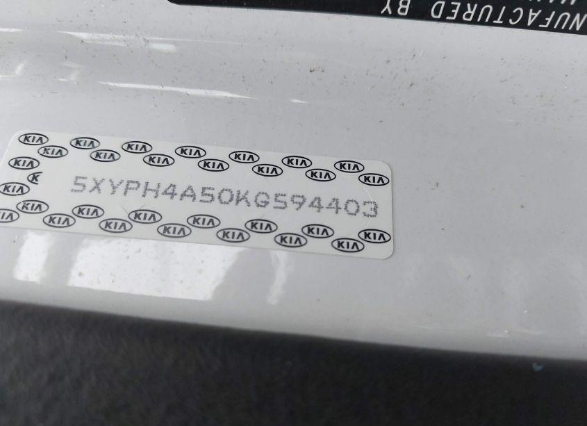 Photo 9 of 2019 Kia Sorento 3.3L EX SPORT (VIN 5XYPH4A50KG594403)