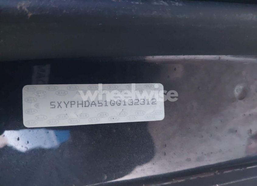 Photo 9 of 2016 Kia Sorento 3.3L EX (VIN 5XYPHDA51GG132312)