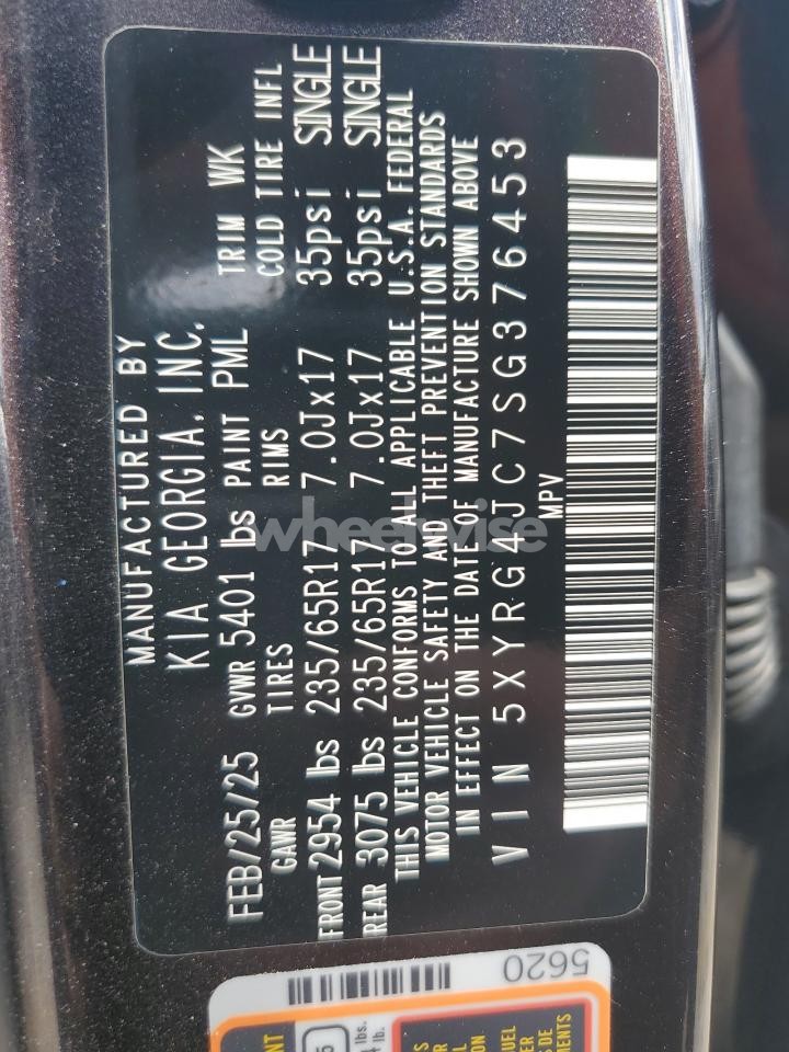 Photo 14 of 2025 KIA SORENTO LX (VIN 5XYRG4JC7SG376453)