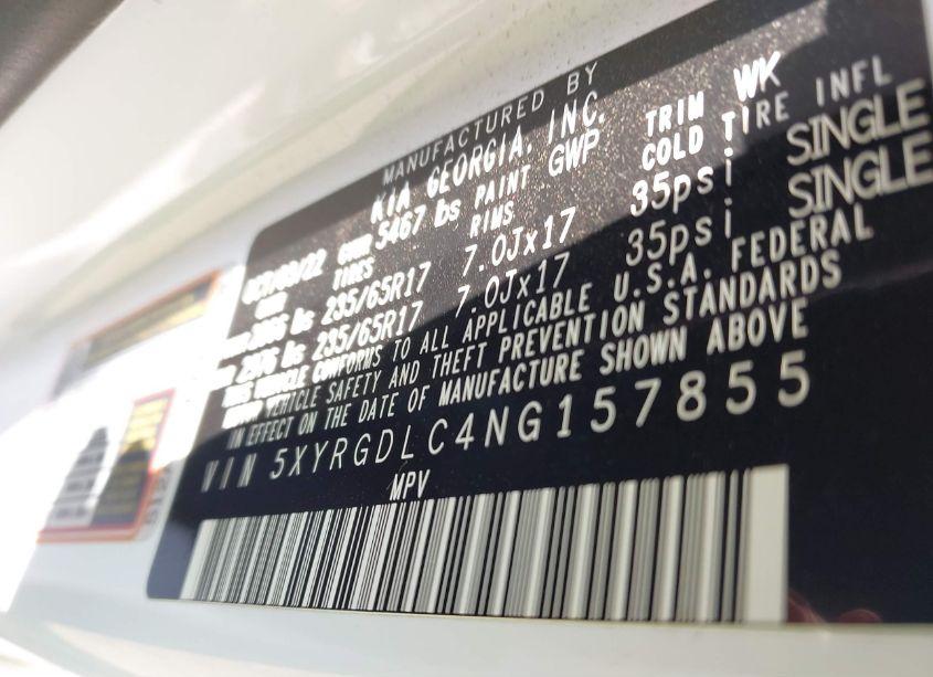 Photo 9 of 2022 Kia Sorento LX (VIN 5XYRGDLC4NG157855)