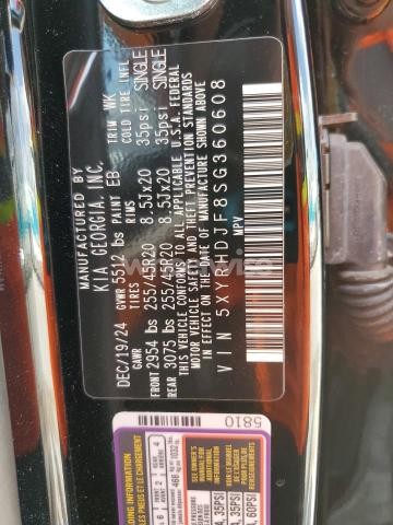Photo 11 of 2025 KIA SORENTO EX (VIN 5XYRHDJF8SG360608)
