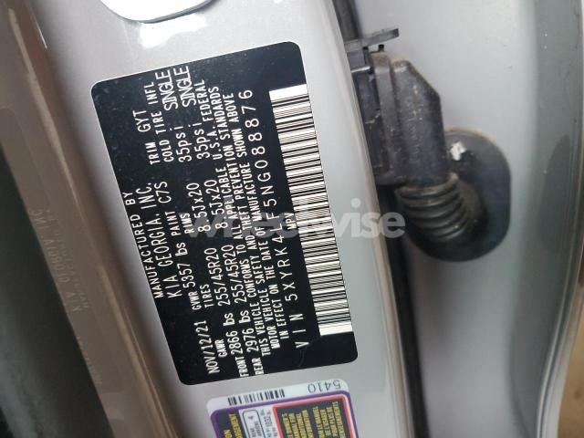 Photo 11 of 2022 KIA SORENTO SX (VIN 5XYRK4LF5NG088876)