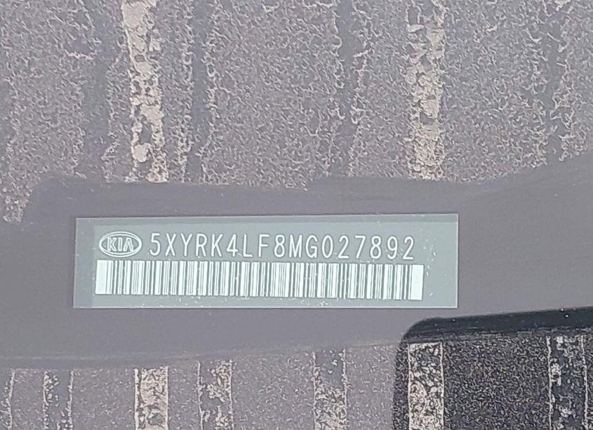 Photo 9 of 2021 Kia Sorento SX PRESTIGE (VIN 5XYRK4LF8MG027892)