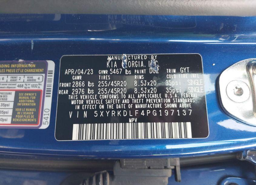 Photo 9 of 2023 Kia Sorento SX PRESTIGE (VIN 5XYRKDLF4PG197137)