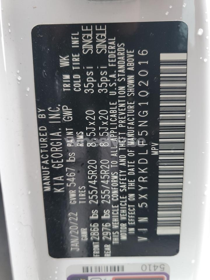 Photo 14 of 2022 KIA SORENTO SX (VIN 5XYRKDLF5NG102016)