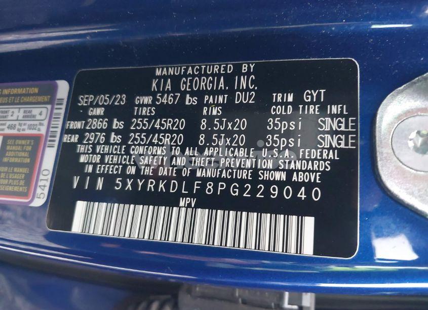 Photo 9 of 2023 Kia Sorento SX (VIN 5XYRKDLF8PG229040)