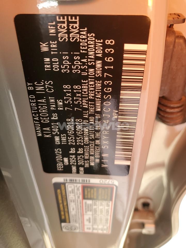 Photo 13 of 2025 KIA SORENTO S (VIN 5XYRL4JC0SG371638)