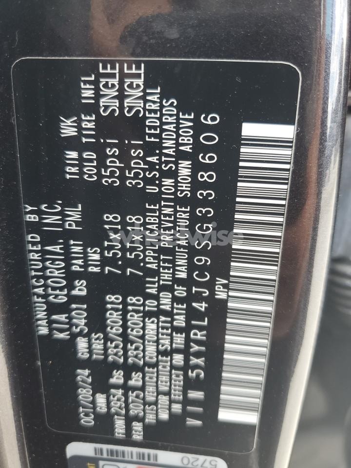 Photo 13 of 2025 KIA SORENTO S (VIN 5XYRL4JC9SG338606)