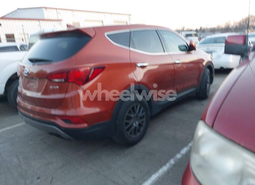 Photo 4 of 2017 Hyundai Santa FE SPORT 2.4L (VIN 5XYZT3LB0HG434065)