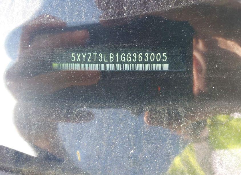 Photo 9 of 2016 Hyundai Santa FE SPORT 2.4L (VIN 5XYZT3LB1GG363005)