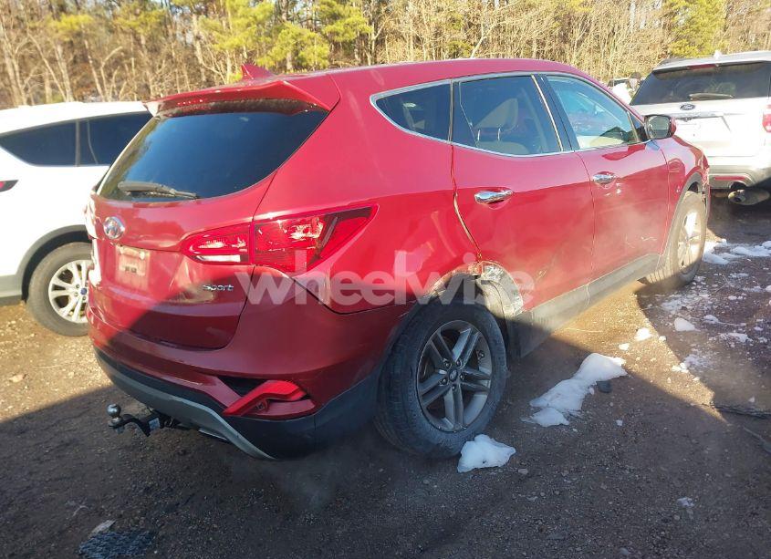 Photo 4 of 2017 Hyundai Santa FE SPORT 2.4L (VIN 5XYZT3LB3HG473622)