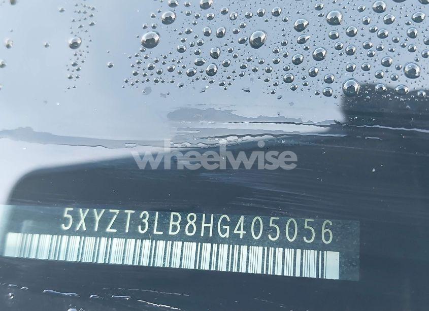 Photo 9 of 2017 Hyundai Santa FE SPORT 2.4L (VIN 5XYZT3LB8HG405056)