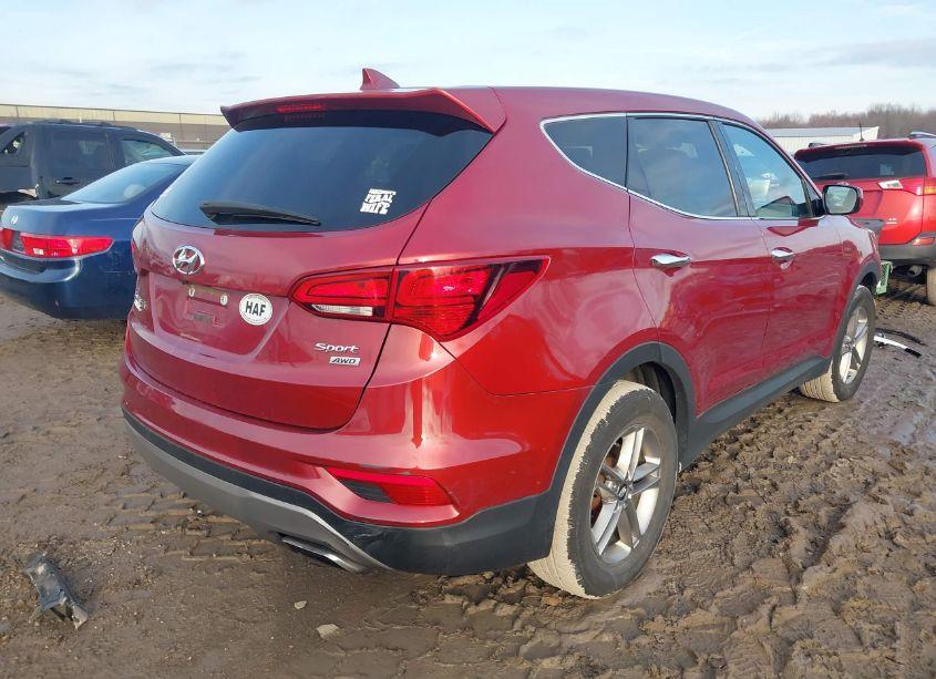 Photo 4 of 2017 Hyundai Santa FE SPORT 2.4L (VIN 5XYZTDLB1HG492059)