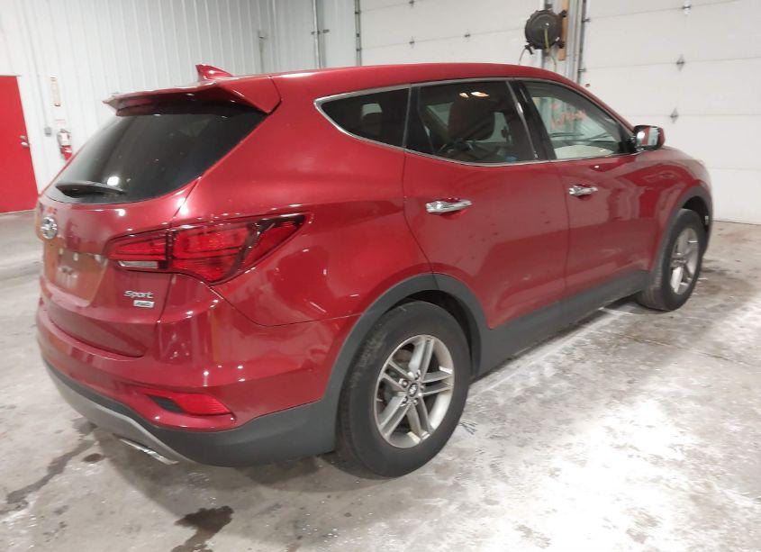 Photo 4 of 2017 Hyundai Santa FE SPORT 2.4L (VIN 5XYZTDLB5HG498219)