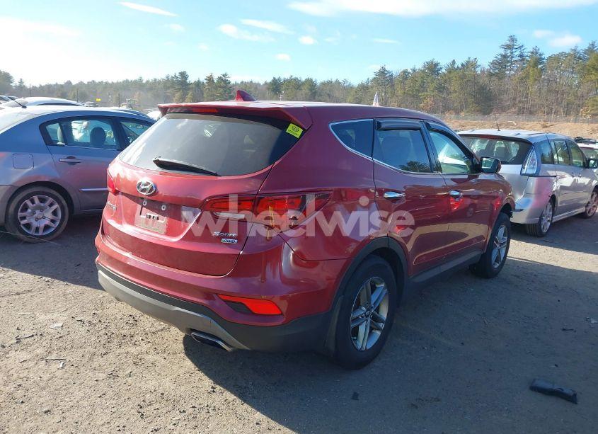 Photo 4 of 2017 Hyundai Santa FE SPORT 2.4L (VIN 5XYZTDLB6HG429667)