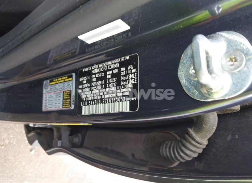 Photo 9 of 2014 Hyundai Santa FE SPORT 2.4L (VIN 5XYZU3LB7EG183053)