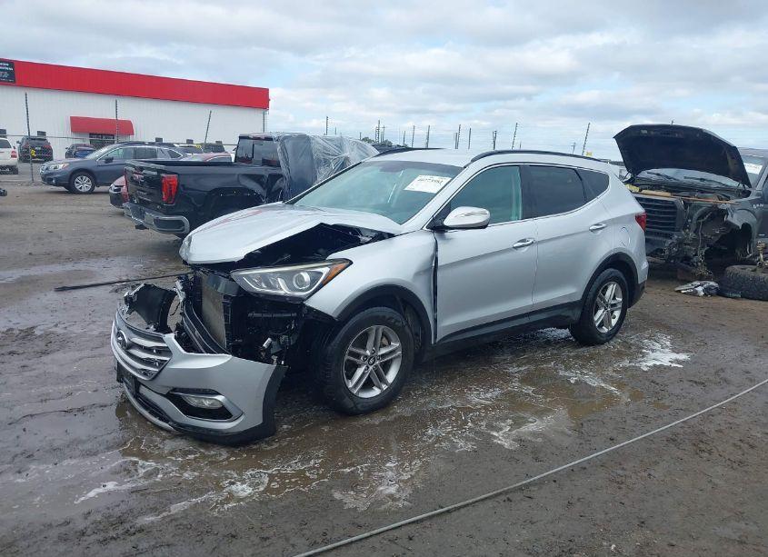 Photo 2 of 2018 Hyundai Santa FE SPORT 2.4L (VIN 5XYZU3LB7JG524719)