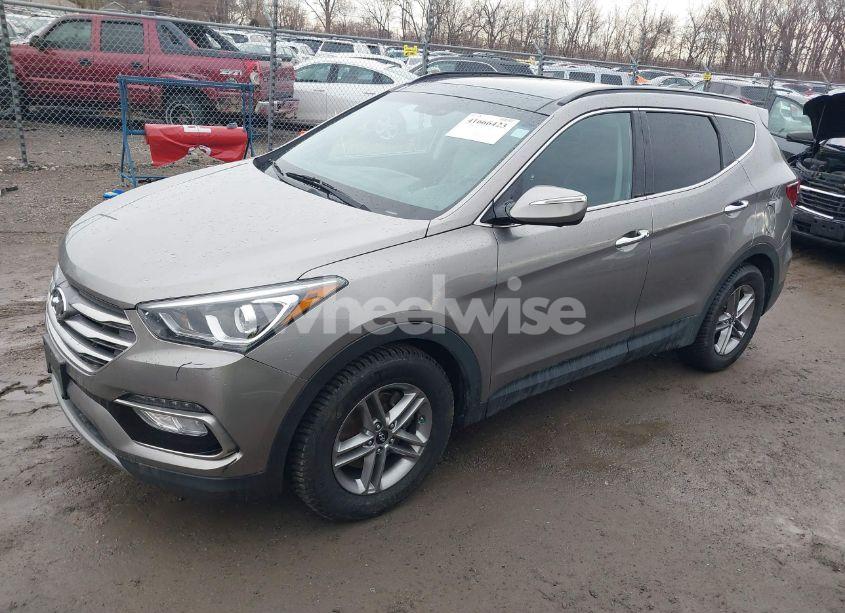 Photo 2 of 2017 Hyundai Santa FE SPORT 2.4L (VIN 5XYZU3LB9HG395831)